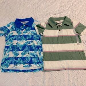 2 boys polo style size 4 shirts